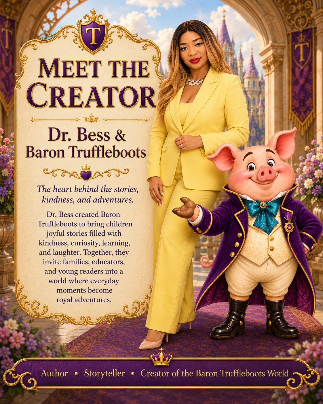 Meet the Creator — Dr. Bess and Baron Truffleboots