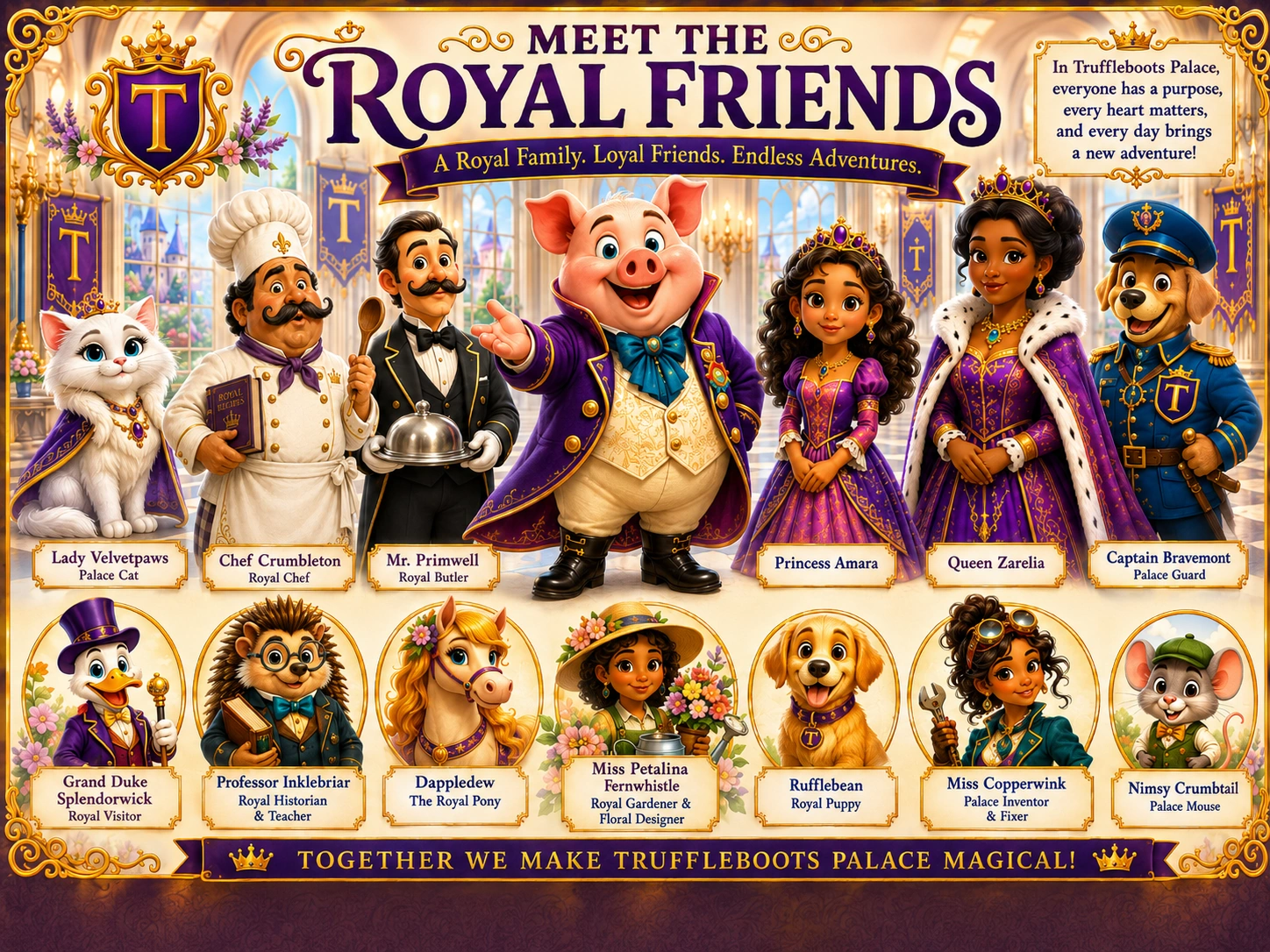 Meet the Royal Friends of Baron Truffleboots