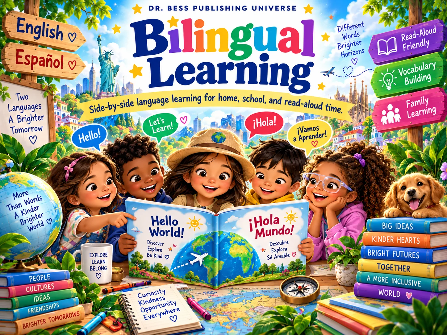 Bilingual Learning — side-by-side language learning for home, school, and read-aloud time.