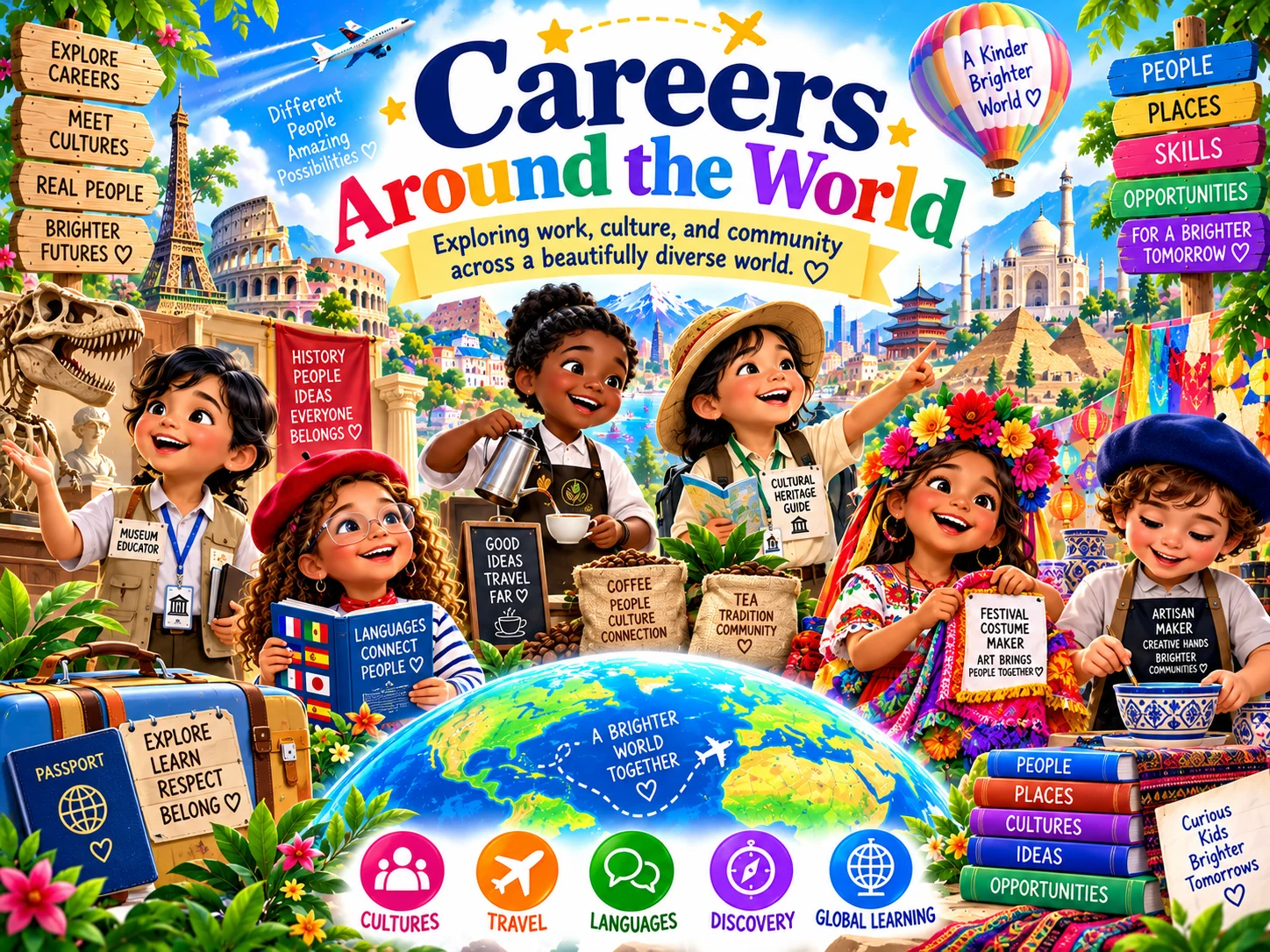Careers Around the World career world in Big Dreams, Little Explorers.
