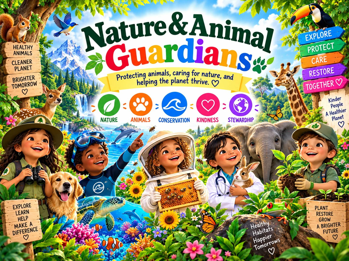 Nature & Animal Guardians career world in Big Dreams, Little Explorers.