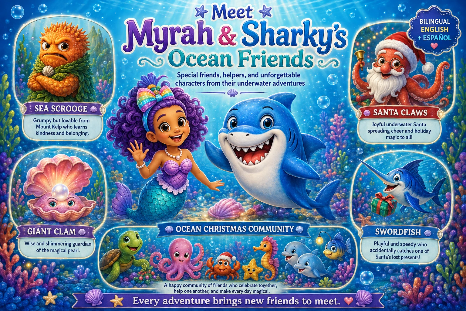Meet Myrah and Sharky’s Ocean Friends