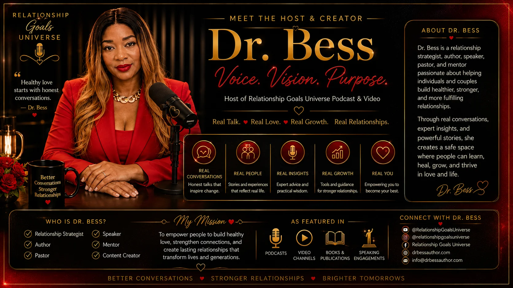 Meet Dr. Bess, host and creator of Relationship Goals Universe.